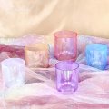 Colored Crystal Singing Healing Bowl 5 Element Harmonious Note Set