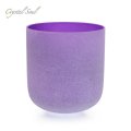 Purple Frosted Crystal Singing Bowl